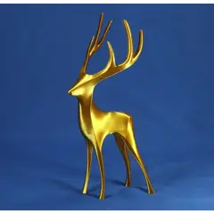 GENERICO - ADORNO EXCLUSIVO CIERVO DORADO 23cm x 12cm x 7cm