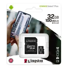 KINGSTON - MEMORIA MICROSD - 32GB - 100MB/S - CLASE 10