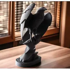 GENERICO - ADORNO EXCLUSIVO AGUILA GRIS 23cm x 15cm x 12cm