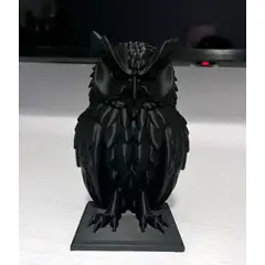 GENERICO - ADORNO EXCLUSIVO BUHO NEGRO 23cm x 14cm x 13cm