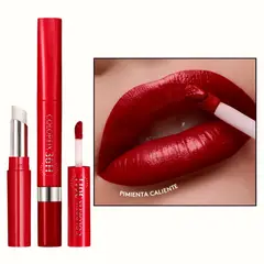 ESIKA - Labial líquido colorfix duo tattoo ésika pimienta caliente