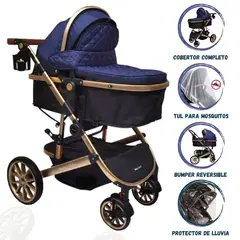 BABY KITS - Coche Deportivo Moisés para Bebé »MILAN» Blue