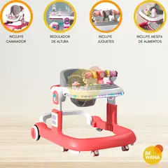 CUZKA - Andador Caminador Con Luz «WALKER» pink