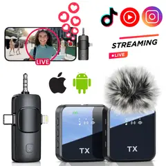 SEISA - Micrófonos Inalámbricos Solaperos Recargables Dual 3 en 1 Profesional