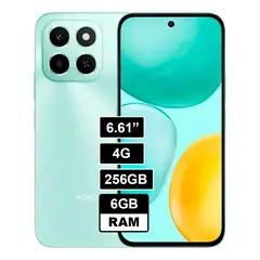 HONOR - Celular X6C 256GB 6GB RAM Cyan