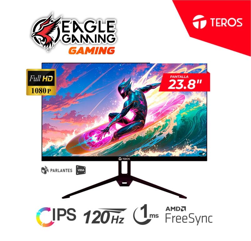 Monitor Teros24" TE-2415S 23.8 IPS 120HZ 1MS HDMI PARLANTE FUL HD