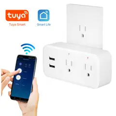 SEISA - Enchufe Tomacorriente Inteligente Extensor Smart Doble Wifi 24