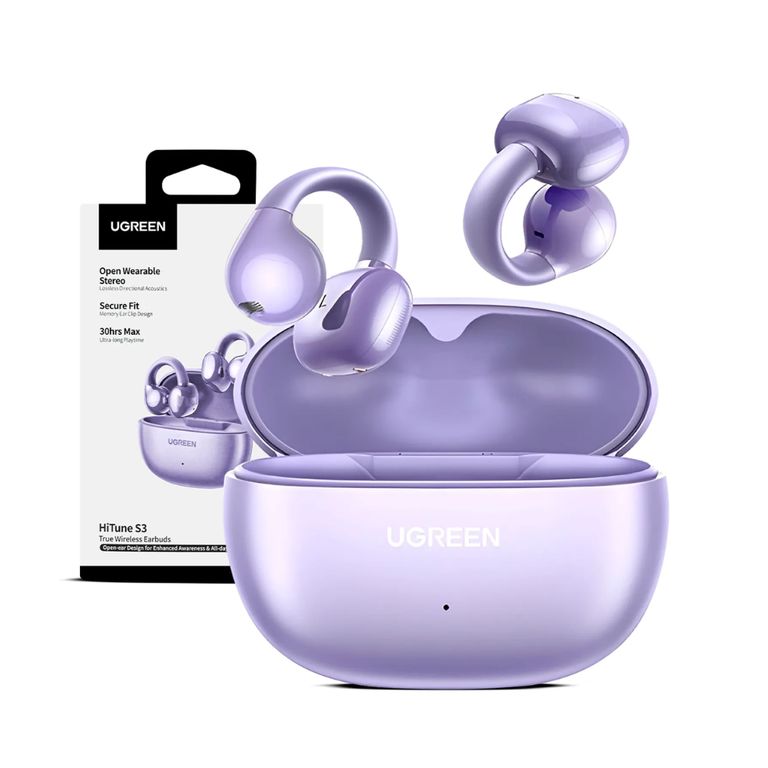 Audifonos Inalambricos Open Ear Clip Bluetooth 54 Purpura