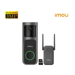 IMOU - Timbre Cámara Doorbell 2S Kit 2K Batería Detección Merodeo 256GB