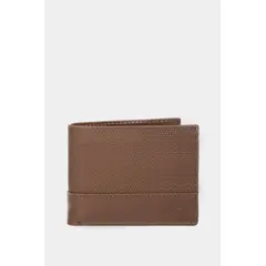 VELEZ - Vélez Billetera Dante Cuero Hombre Grabado Placa Lego Cafe