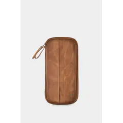 VELEZ - Vélez Porta Pasaporte De Cuero Para Hombre Ibis Miel