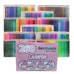 GENERICO - Colores profesionales al óleo brutfuner 260 pz