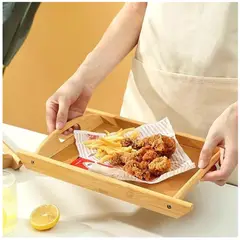 INSPIRA MARKET - Fuente Bandeja de Desayuno Bambú Elegante