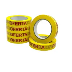 GENERICO - Cinta de embalaje impresas Oferta 100 Yardas - Pack 3