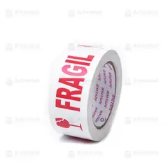 GENERICO - Cinta de embalaje impresas Frágil 200 Yardas - Pack 3