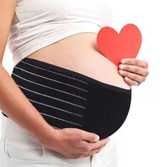 GENERICO - Faja De Embarazo Soporte De Maternidad Ajustable Prenatal Negro