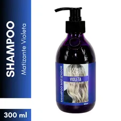 GENERICO - Shampoo Matizador Violeta 300 ml - FLOWER SECRET