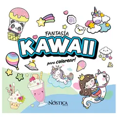 GENERICO - Pack x 2 libros para colorear Kawaii