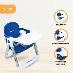 INFANTI - Silla de Comer Transportable Booster «EASY GO» Blue