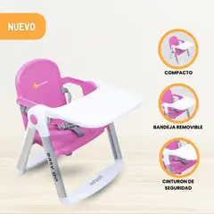 INFANTI - Silla de Comer Transportable Booster «EASY GO» Pink