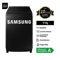 SAMSUNG - Lavadora EcoBubble 17KG Negra WA17CG6441BV - Negro