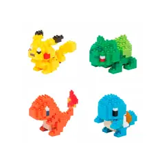POKEMON - Nanoblock Set Iniciales Kanto
