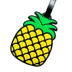 VARIOS - Etiqueta de Maleta Distintivo Datos Silicon 11cm Piña