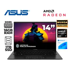 ASUS - NOTEBOOK ZENBOOK 14 LED 14" WUXGA OLED RYZEN AI 7 350 2.0/5.0 GHZ 16GB LPDDR5X