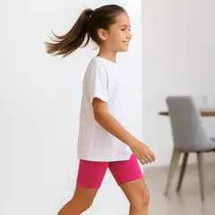 GENERICO - Biker Short Niña Algodón Fucsia - Angela Kids