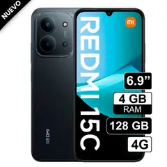 REDMI - Celular Xiaomi 15C 128GB 4GB RAM Negro