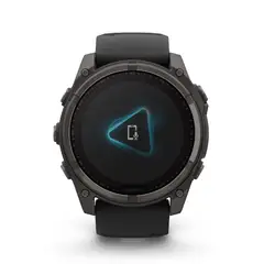 GARMIN - Smartwatch Fenix 8 51Mm Zafiro Solar Carbon Gris Titanio Running Deporte GPS Fitness