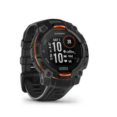 GARMIN - Smartwatch Instinct 3 Solar 45Mm Negro Rojo Running Deporte GPS Fitness