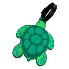 VARIOS - Etiqueta de Maleta Distintivo Datos Silicon 11cm Tortuga
