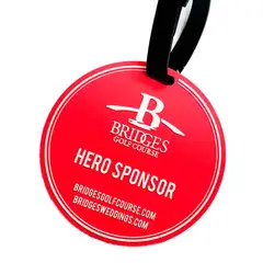 VARIOS - Etiqueta de Maleta Distintivo Datos Silicon 11cm Rojo