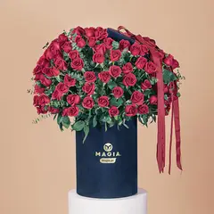 MAGIA PE - Box de Rosas Rojas Premium Aniversario Magiape