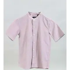 ESTIVANELI - Camisa para Niño Manga Corta Cuello Chino