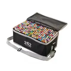 GENERICO - Plumones Touch 262 Piezas Doble Punta con Base