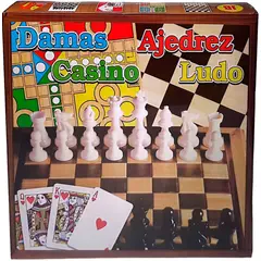 GENERICO - AJEDREZ 4 EN 1 / DAMAS-CASINO-LUDO