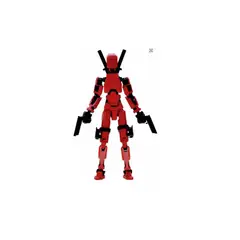OEM - Muñeco articulado Titan T13 Dummy figura de accion Rojo