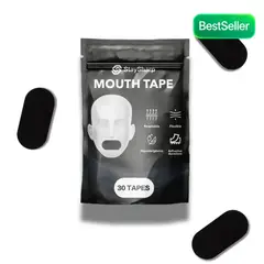 STAYSHARP - Parche Bucal para Dormir Negro 30 Unidades Antironquidos