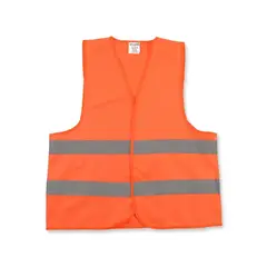 CLUTE - Chaleco reflectivo Ligero Naranja 2 bandas Talla Extra Large
