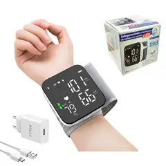 GENERICO - Tensiómetro De Muñeca- Digital Recargable con voz CON CABLE USB