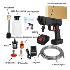 GENERICO - Hidrolavadora Alta Presión Inalámbrica de 68 v