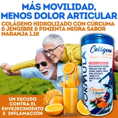 GENERICO - Colágeno Antiinflamatorio con Cúrcuma Jengibre Pimienta Negra 1Kg 100g