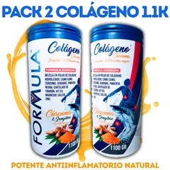 GENERICO - Pack 2 frascos Colágeno hidrolizado Antiinflamatorio 2 Kilos 200gr