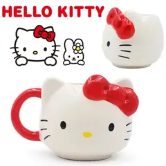 HELLO KITTY - TAZA DE CERAMICA 420ml MAS PLATO 2 PIEZAS