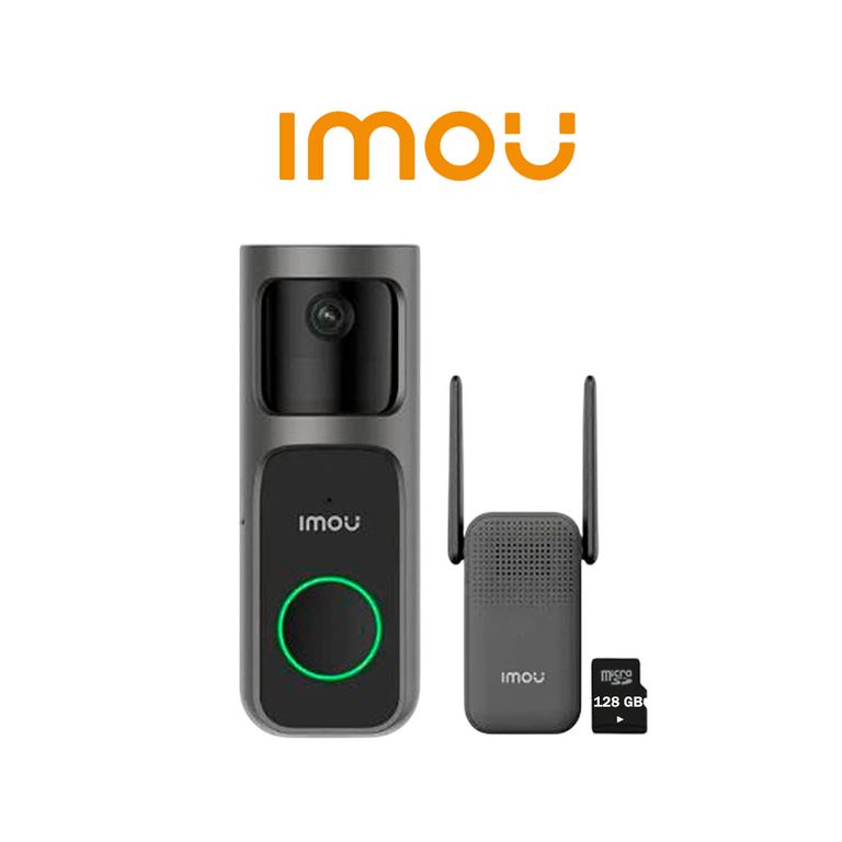 Doorbell 2S Kit 2K Timbre Cámara Batería Detección Merodeo 128GB