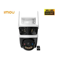 IMOU - Cámara Wifi CRUISER TRIPLE Lente 6+5MP Audio doblevía Luz Sirena 256GB