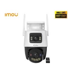 IMOU - Cámara Wifi CRUISER DUAL 2 5MP + 5MP Full color Disuasión activa 256GB