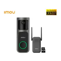 IMOU - Timbre Doorbell 2S Kit 2K Cámara Batería Detección Merodeo 256GB